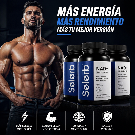 💪 Selerb NAD+: Potencia tu Vitalidad Masculina Desde Adentro