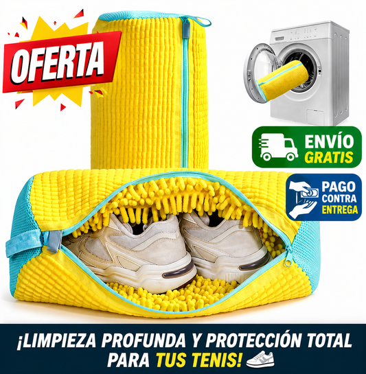 🌀 Bolsa de Lavado para Tenis – 🚨 ¡TENIS LIMPIOS SIN ESFUERZO! 👟✨