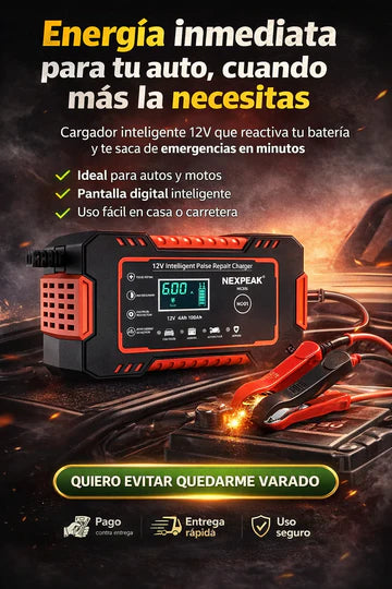 ¡Nunca te quedes sin batería! Cargador rápido y seguro 🔋⚡